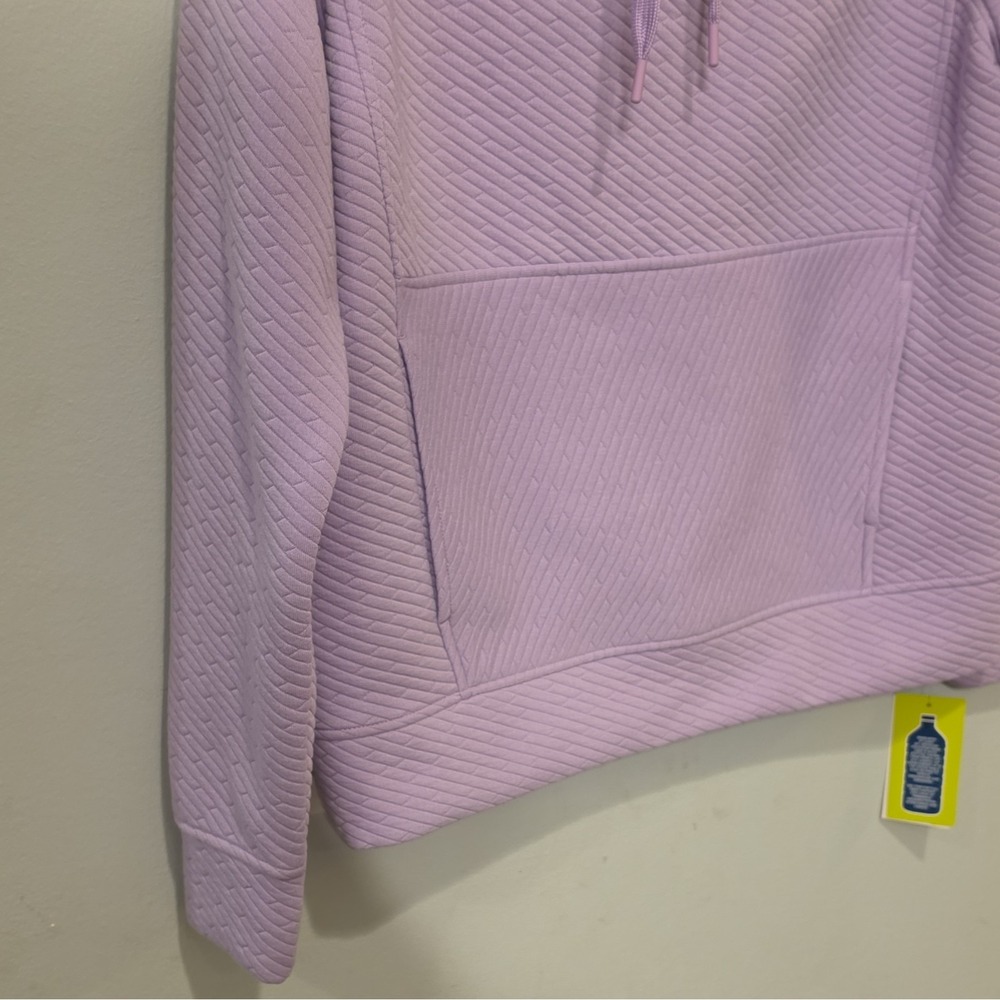 Vively Women's Purple Pullover Hoodie Drawstring Pockets Raglan Sleeve S #123 - Picture 6 of 10